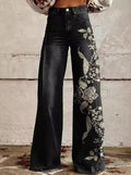 Black with Flowers
