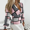 Geometric Pink & Grey