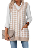 Khaki Houndstooth