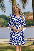 Blue Leaf Print