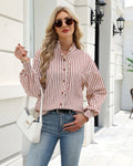 Wine Red Striped
