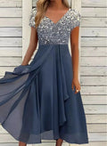 White Star Dot flower blue