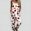 White with ladybugs