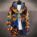 Colorful cat pattern